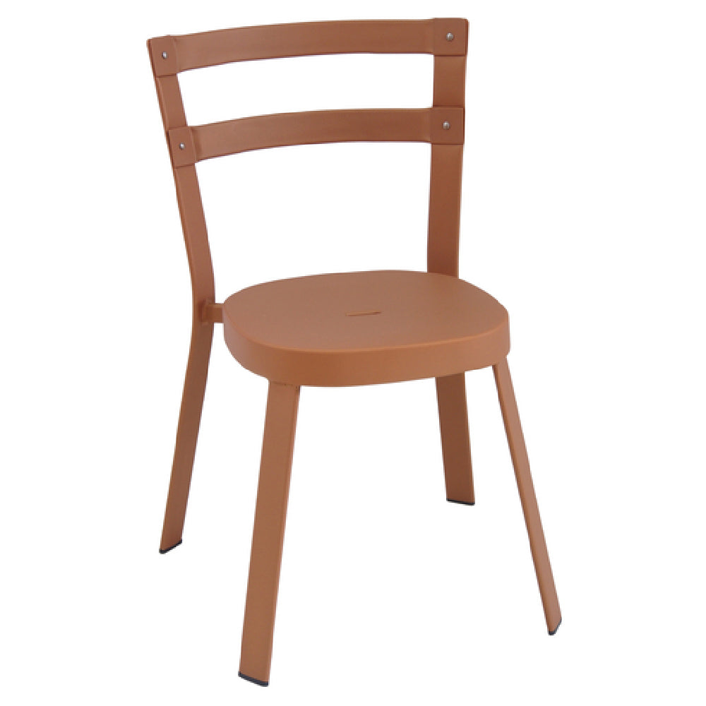 Emuamericas, Llc E655-22 - Thor Stacking Side Chair, Outdoor/indoor, Tubular Steel Ladder Back