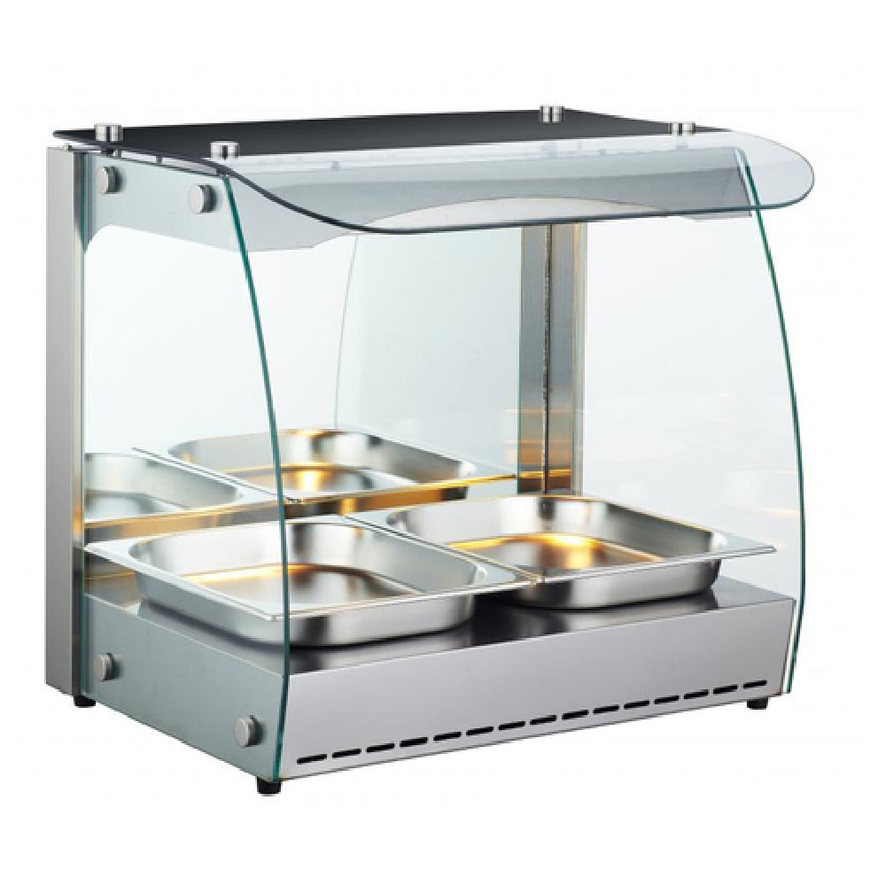 Omcan 43120 (FW-CN-0066-C) Heated Display Case Countertop Full-service