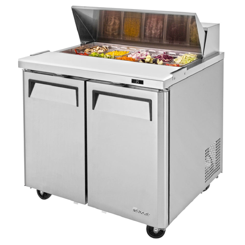 Turbo Air MST-36-N6 M3 Series Sandwich/Salad Unit Two-section Rear Mount Self-contained Compressor