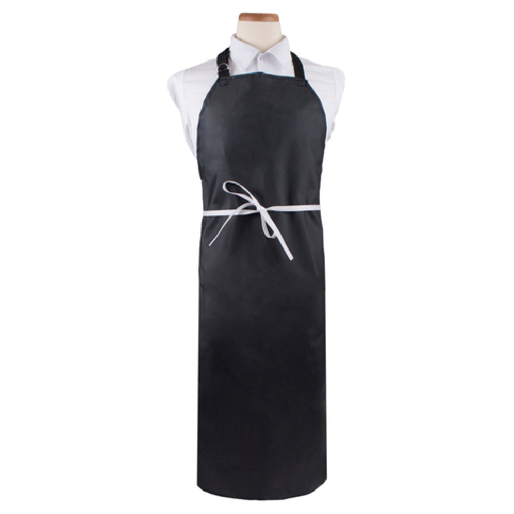 John Ritzenthaler Company CLNPBIABK Chef Revival® Bib Apron 26" X 31" Long Made With DuraSure® Polyester
