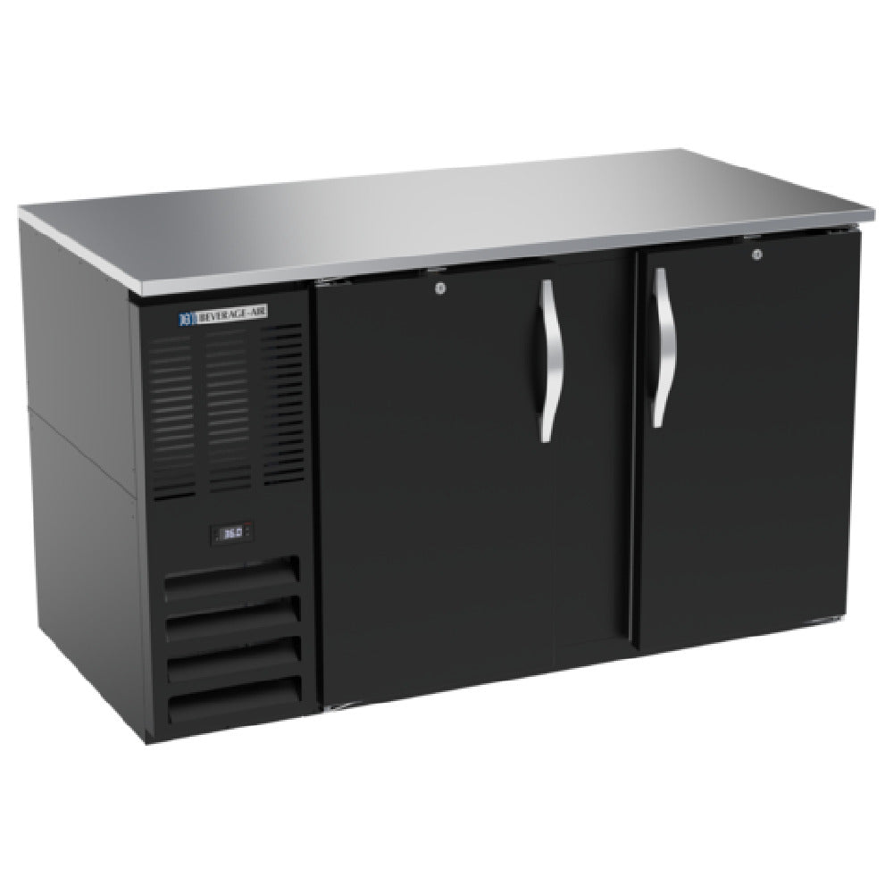 Beverage Air BB58HC-F-B - Refrigerated Food Rated Back Bar Storage Cabinet, Two-section