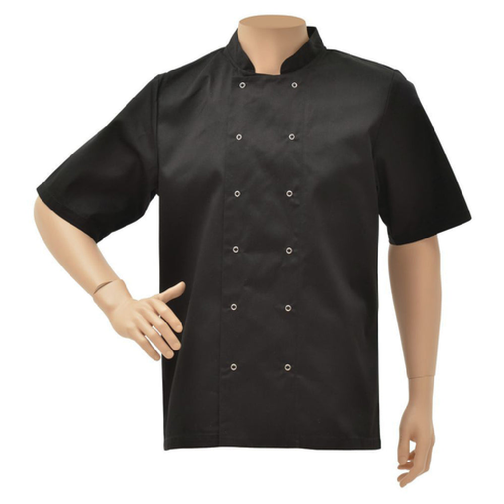 Hubert 89096 - Unisex Chef Jacket, Short Sleeve, Double-breasted