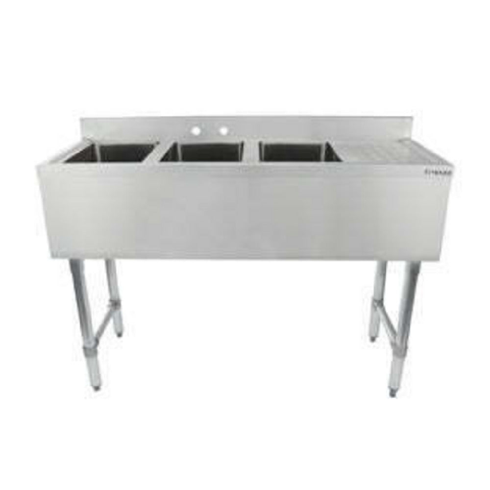 Empura EB3B101410R - Underbar Sink, 48"W X 18"D X 33.5"H Overall Size, 3-compartment