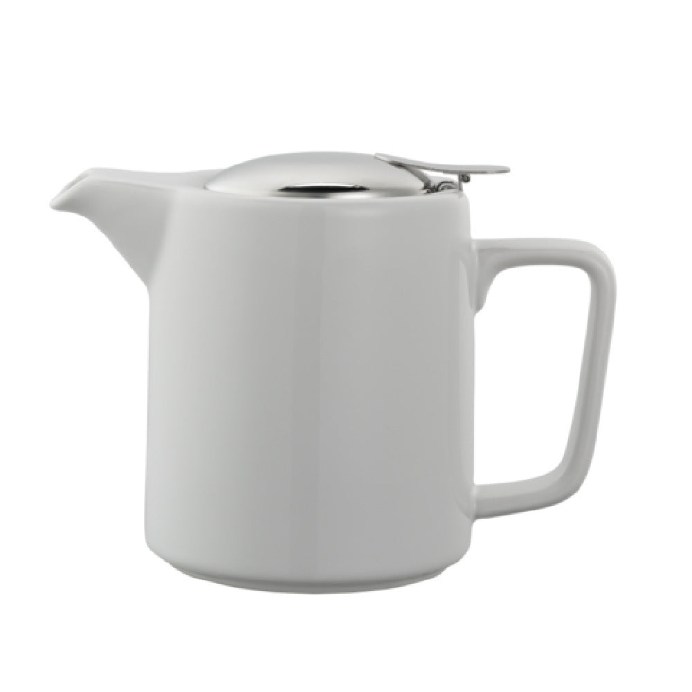 Service Ideas TPCW16WH Service Ideas Washtington Ceramic Teapot 16 Ounce White