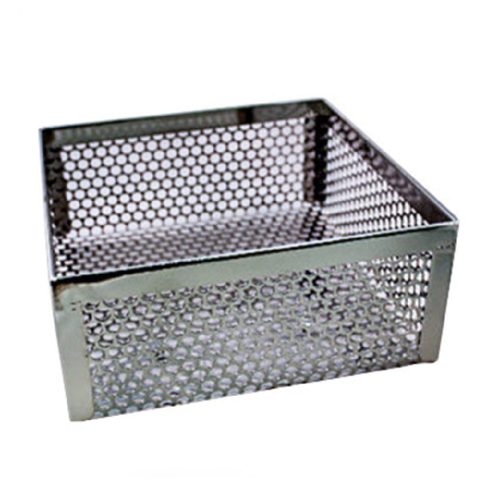 Quik N Crispy QC900042 Mini Cooking Basket 7"W X 7"D X 3"H Perforated Stainless Steel