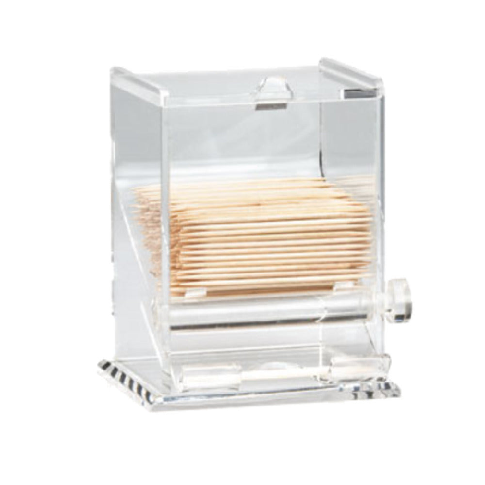 TableCraft Products 228 - Toothpick Dispenser, 3-1/4" X 3-1/4" X 4-1/2", Top Loading