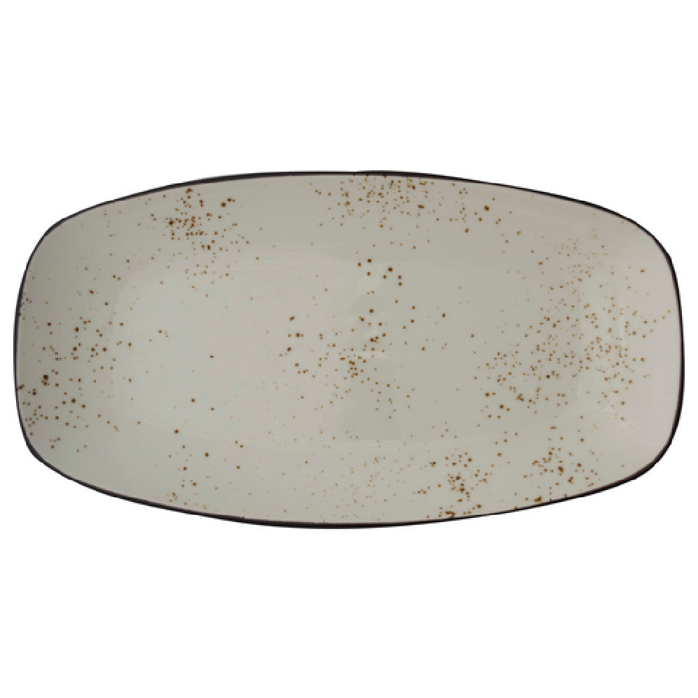 International Tableware SH-14-CR Platter 13-3/4"L X 7-3/8"W Organic Rectangle