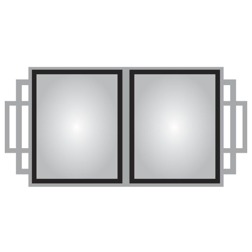 Hubert 19297 - Menu Board, 2-pocket, Wall-mount