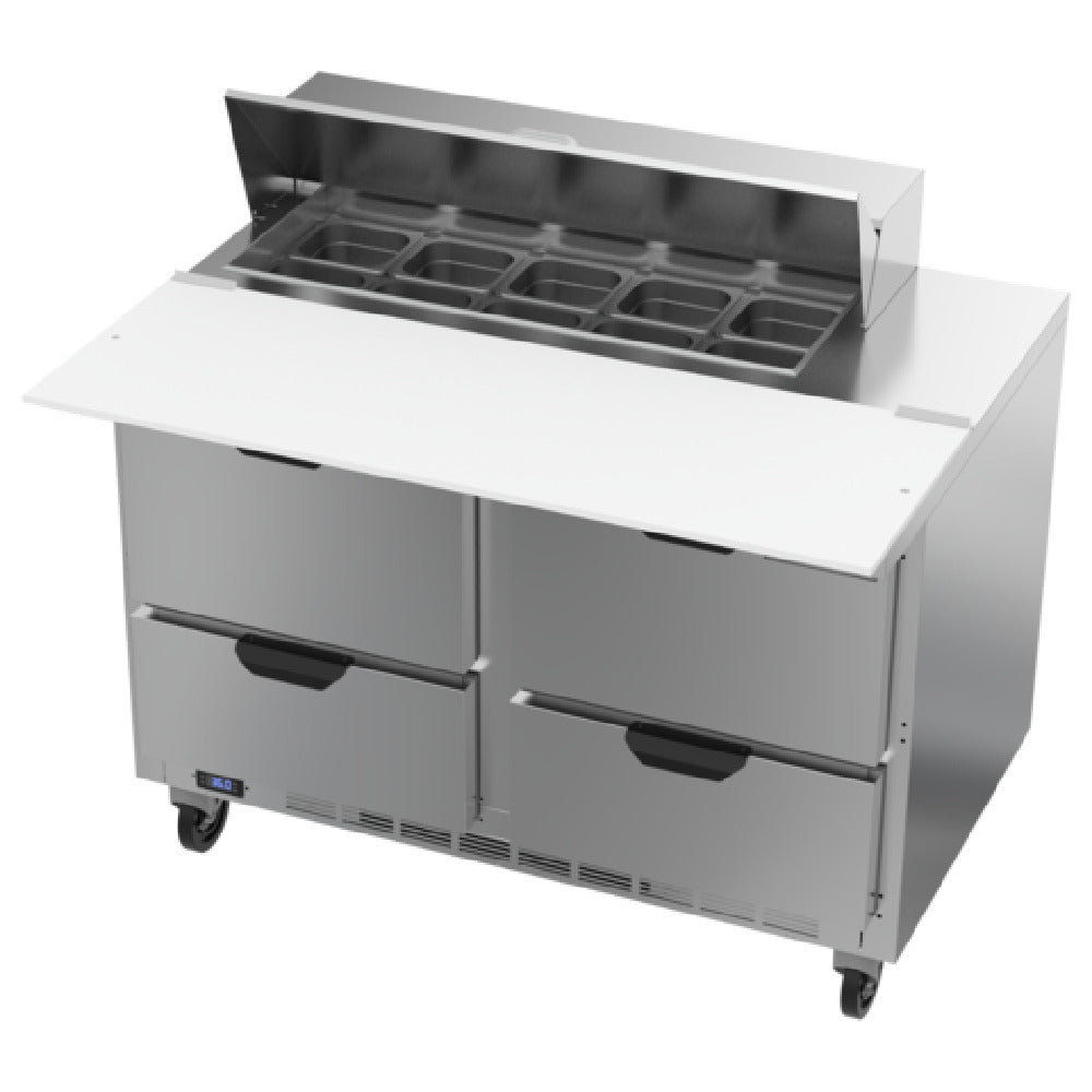 Beverage Air SPED48HC-10C-4 Sandwich Top Refrigerated Counter Two-section 48"W