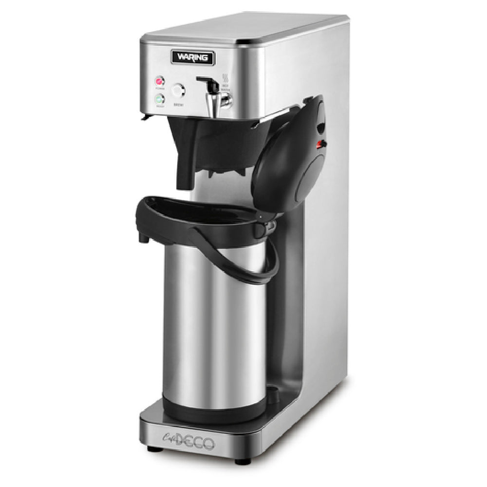 Waring WCM70PAP - Café Deco™ Airpot Coffee Brewer, Brews 4 Gallons Per Hour, Fits Large 64 Oz. Glass Decanters (not Included)