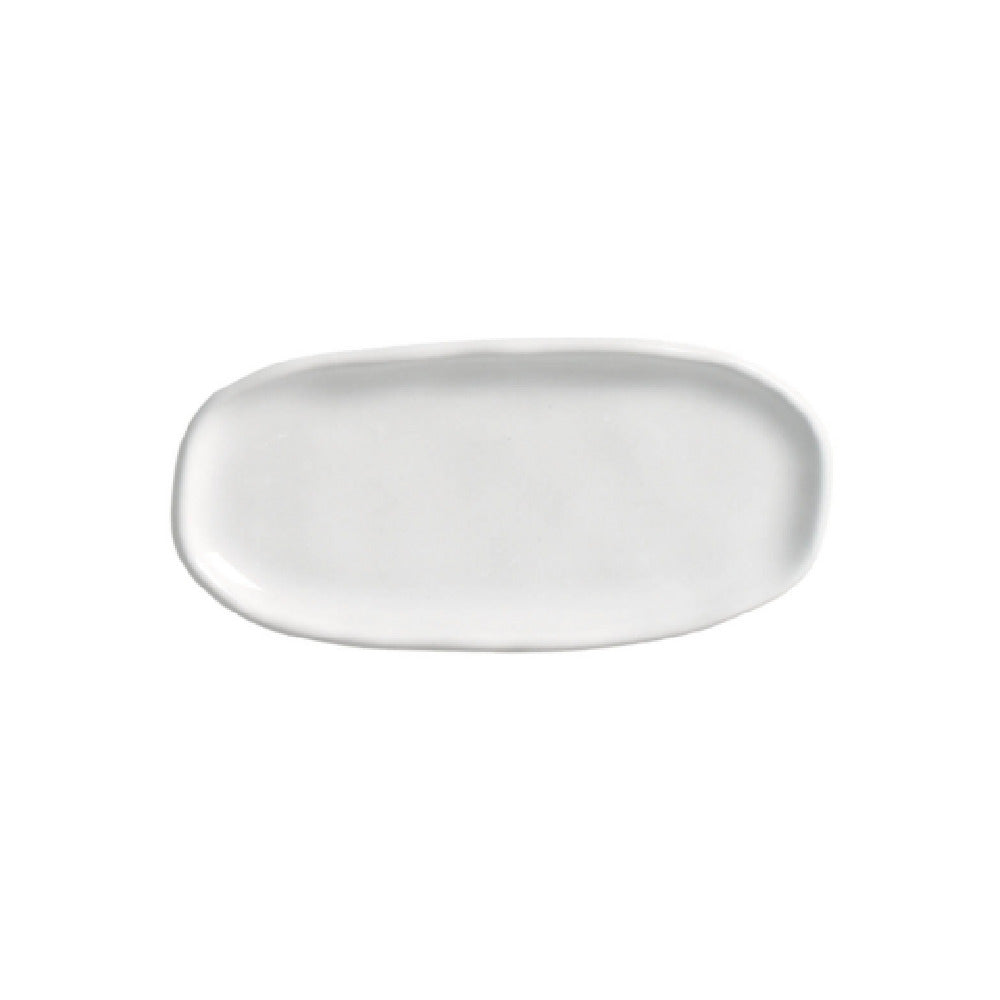 Porto Brasil 15114119801 - Shallow Organic Oval Platter Small, 4.3", Stoneware