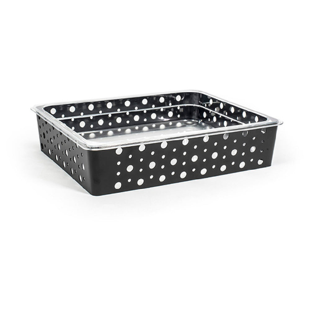 FOH BHO117BKI20 1/2 Size Dots Housing Shallow/Pan Set Matte Black Includes One BHO115BKI20 1/2 Size Dots Housing Shallow Matte Black