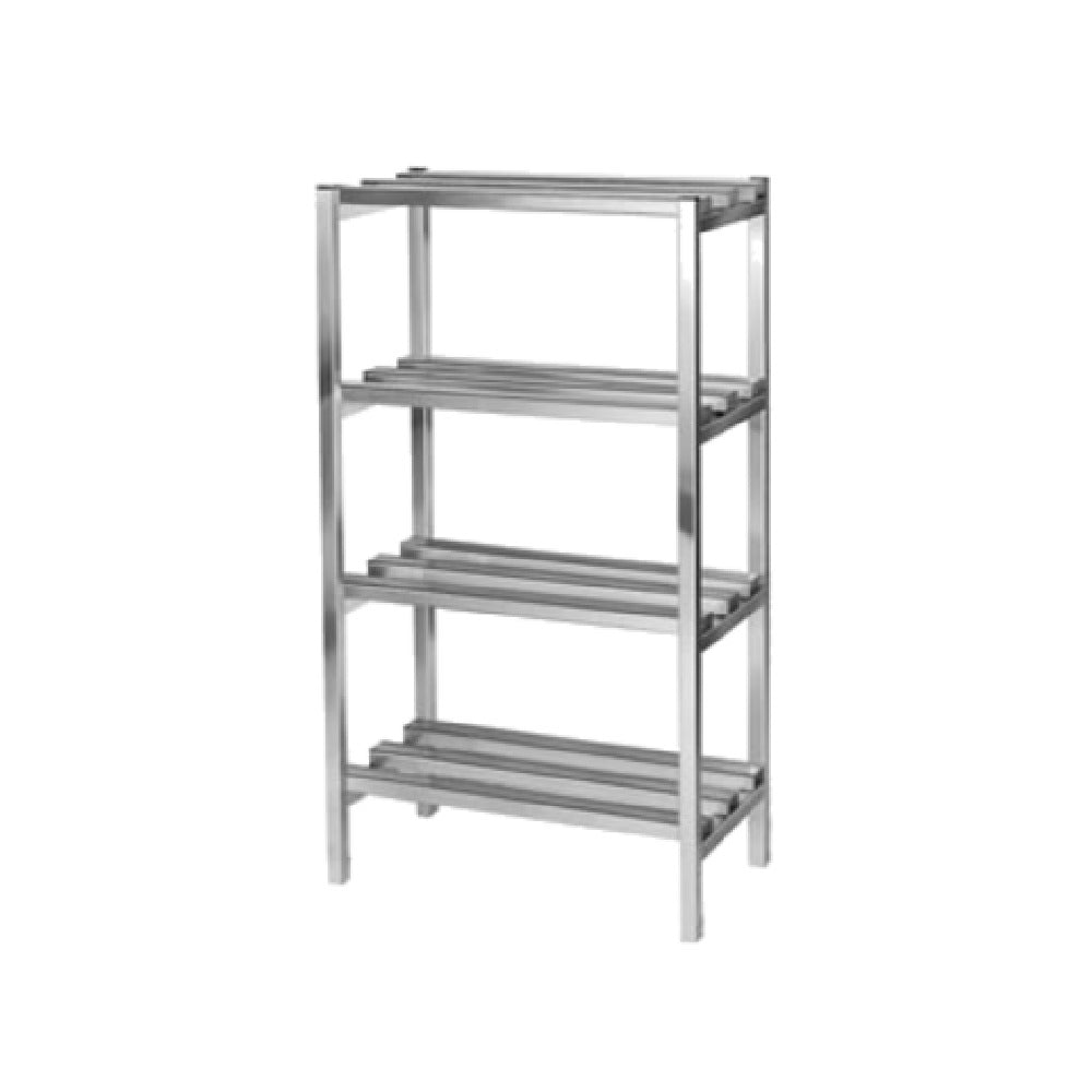 Channel DR2054-4 Dunnage Shelving All-Welded 4 Shelf Style Channel Style