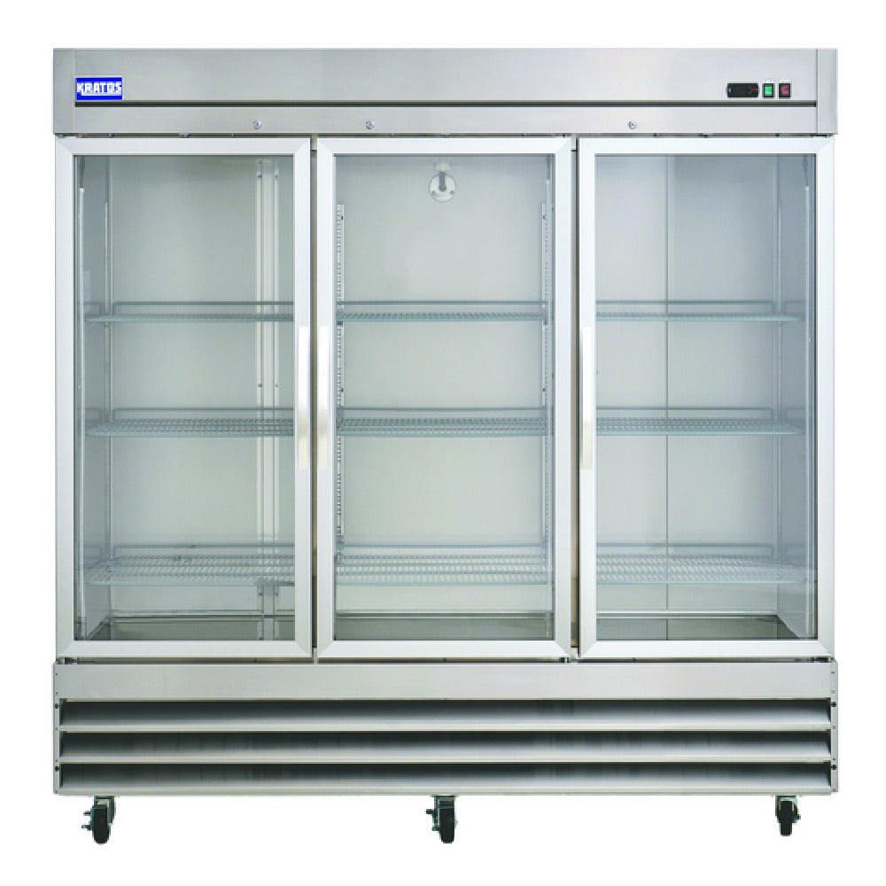 Hubert 48853 - Kratos Reach-in Refrigerator, 81.3"W, 72 Cu.ft. Interior Capacity