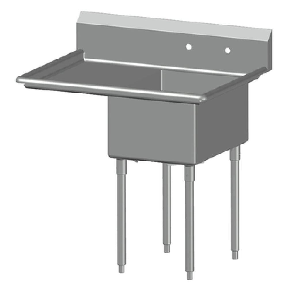 SPG 1N20-LD24 - Universal Stainless Sink, One Compartment, 24" Left-hand Drainboard