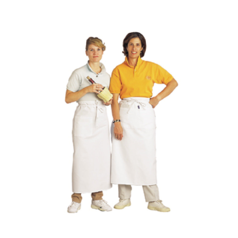 John Ritzenthaler Company 607BA-BK Chef Revival® Bistro Apron 33" X 30" Side Pocket