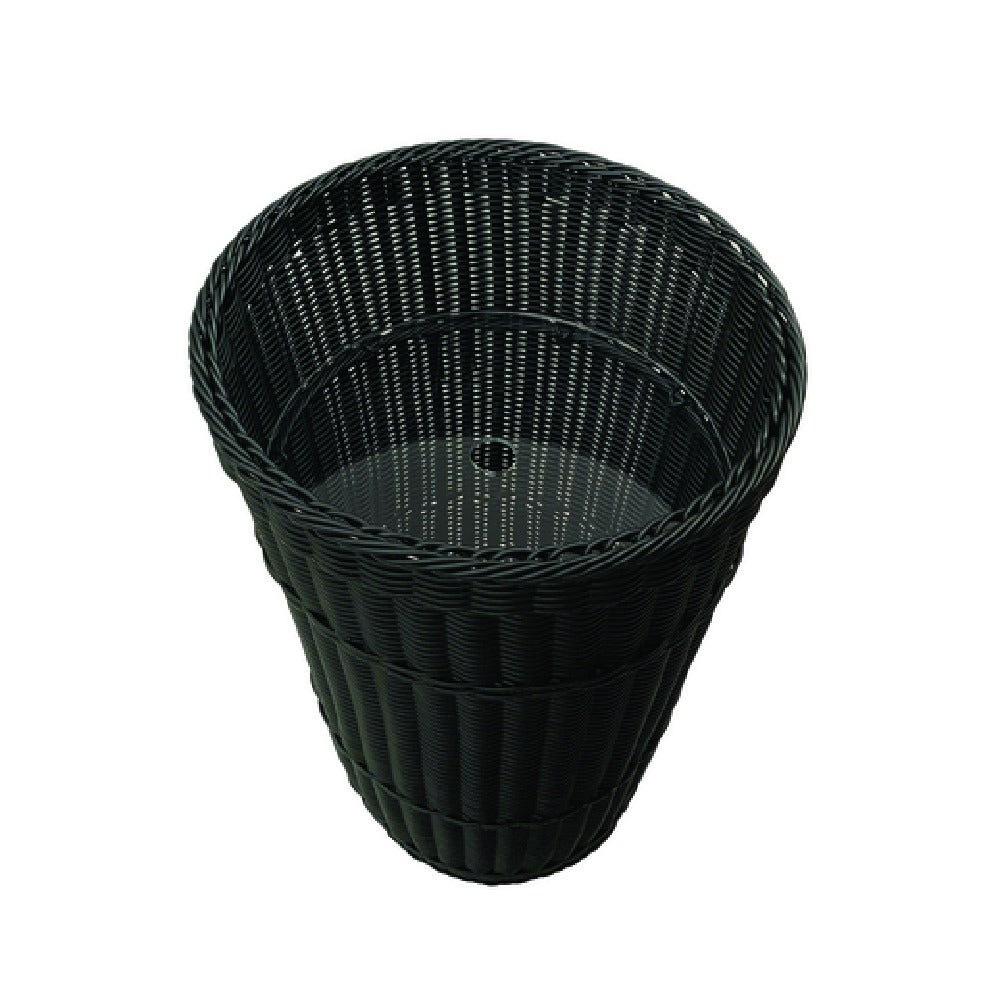 Hubert 36154 - Expressly Hubert® Wicker Basket, 18" Dia. X 24"H, Black