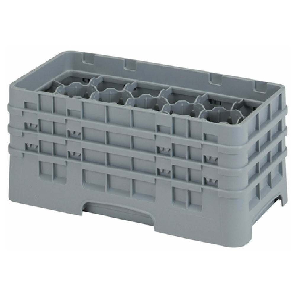 Cambro 17HS638151 Camrack® Glass Rack With (3) Soft Gray Extenders Half Size