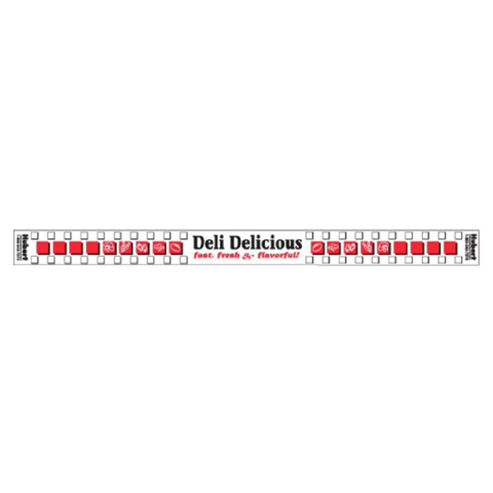 Hubert 37819 - Band-It Food Label, "Deli Delicious", 13-3/4" X 1"