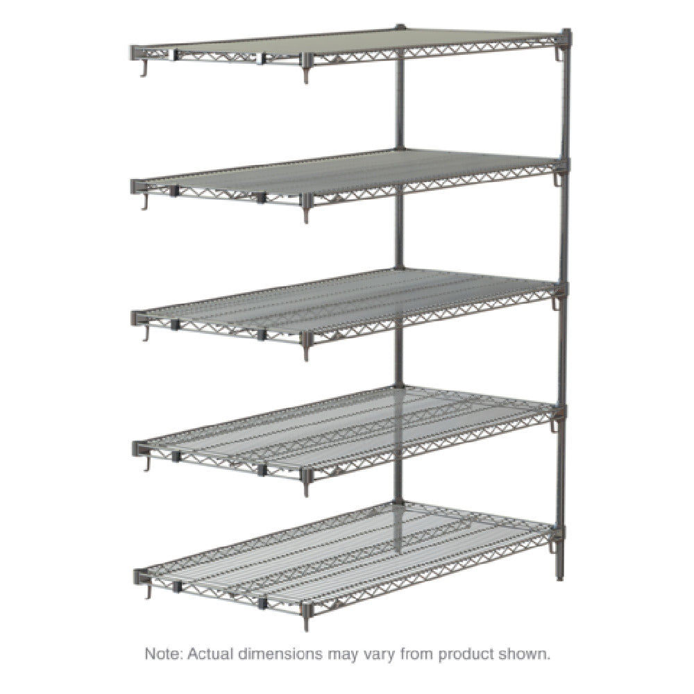 Metro 5AA427C Super Adjustable Super Erecta® Add-On Shelving Unit 30"W X 21"D X 74"H