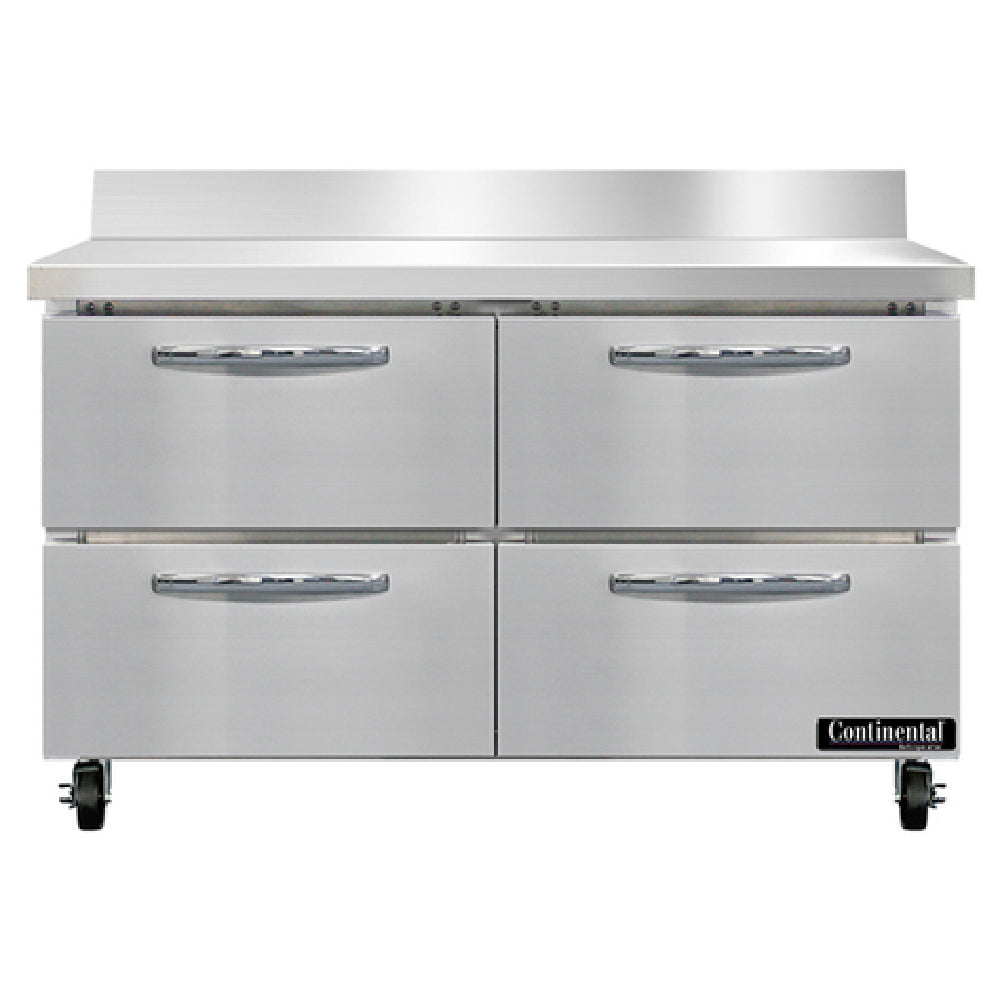 Continental Refrigerator SW48NBS-D Work Top Refrigerator 48"W 13.4 Cu Ft Capacity
