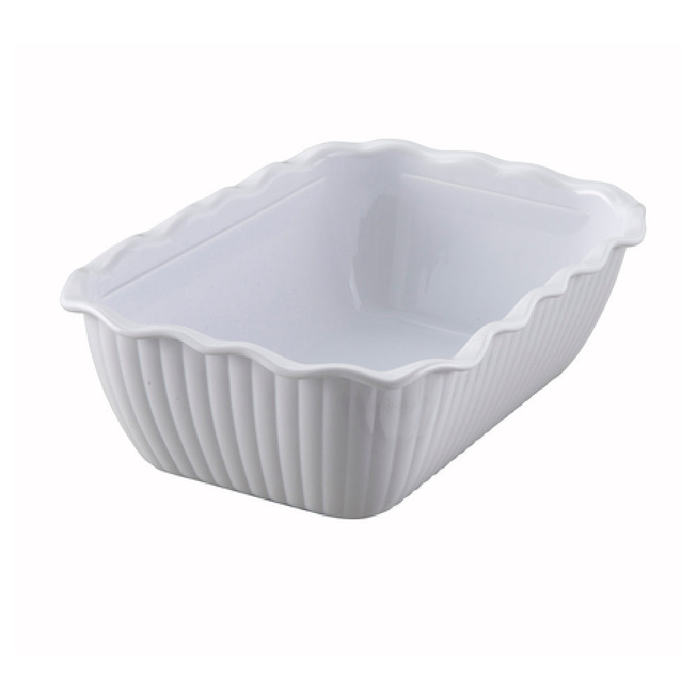 Winco CRK-10W Deli Crock 10" X 7" X 3" Rectangular