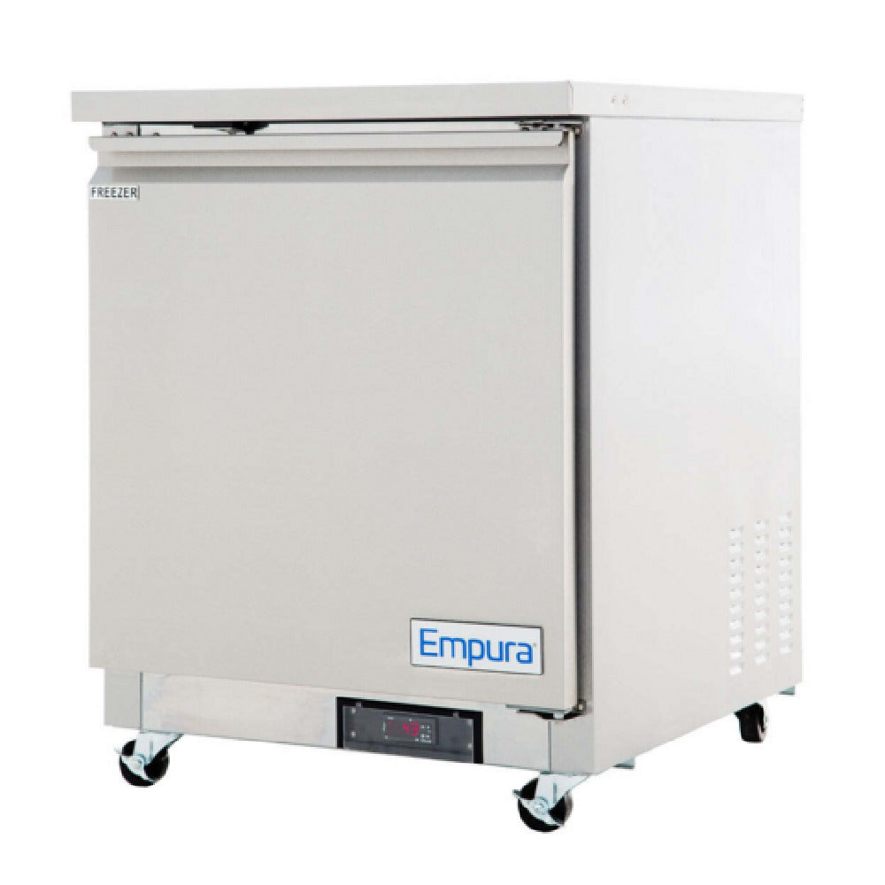 Empura E-KUC27F - Undercounter Reach-In Freezer, 27.8"W X 29.9"D X 35.5"H, 5.4 Cu. Ft. Capacity