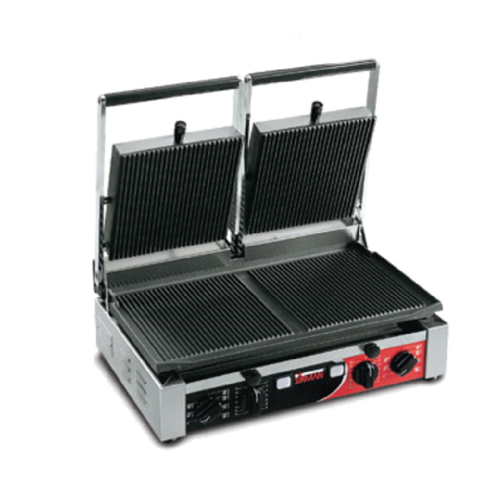 Sirman PD R (34A3331105SI) Panini Grill Double Grooved Top & Grooved Bottom