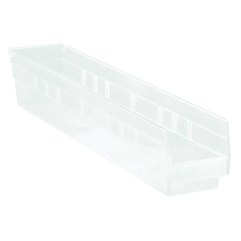 Quantum QSB105CLCS - Economy Shelf Bin, Nesting, 4-1/8"W X 23-5/8 "L X 4"H