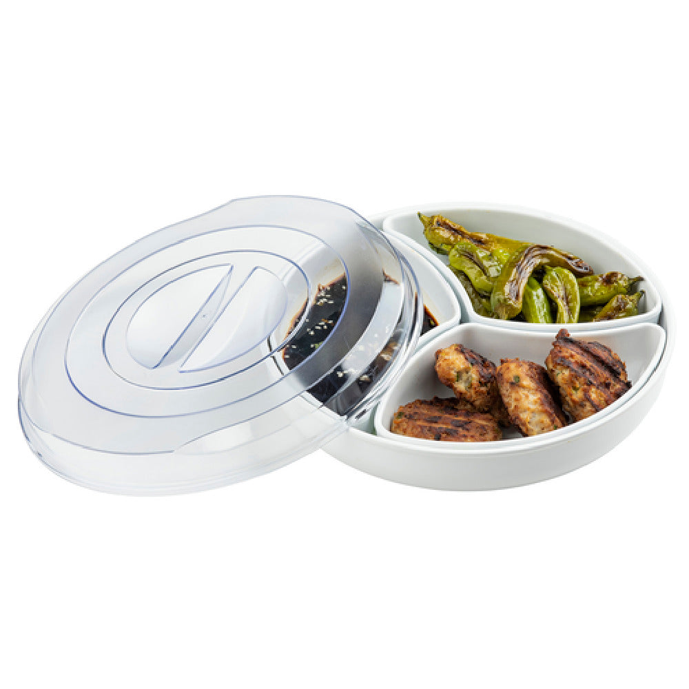 Tablecraft 10762 Simple Service™ Bowl (3) 10-1/2 Oz. Inserts 9-1/4” Dia. X 6-5/8”H