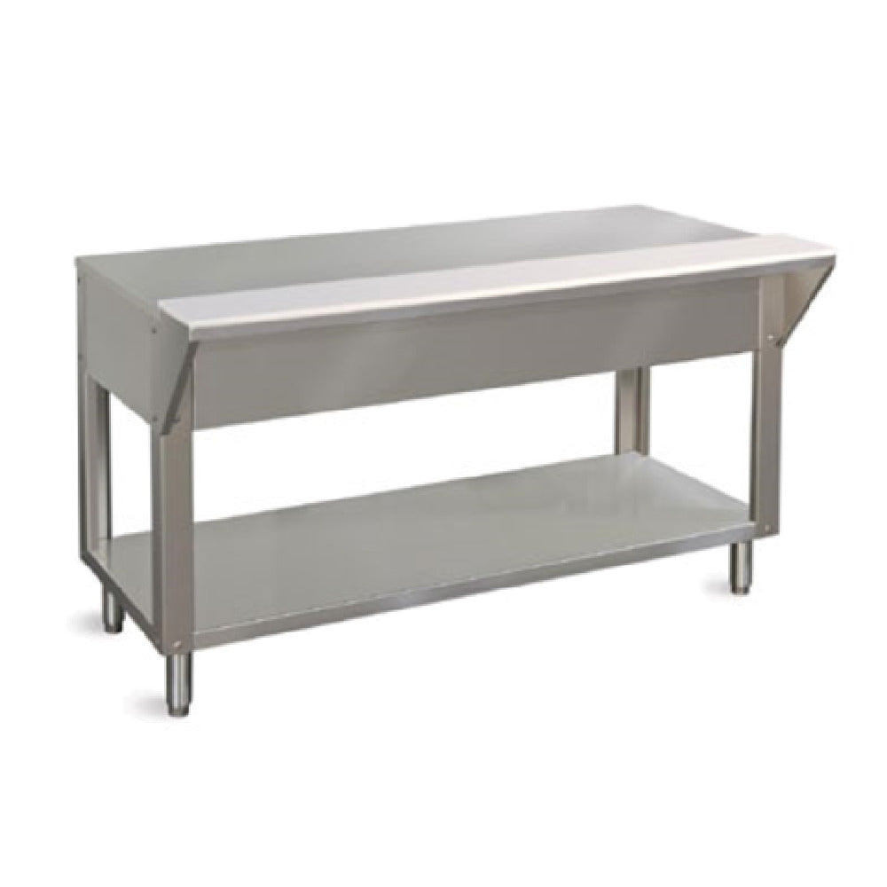 Piper Products DB-5-ST - Design Basics Solid Food Table, 34"x31"x72", Full Stainless Steel Understorage With 14 Gauge Base Supports