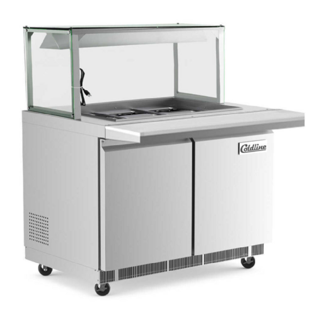 USR Brands CBT48-LT Coldline Refrigerated Employee-Service Salad Bars 48"W 14 Cu.ft. Capacity