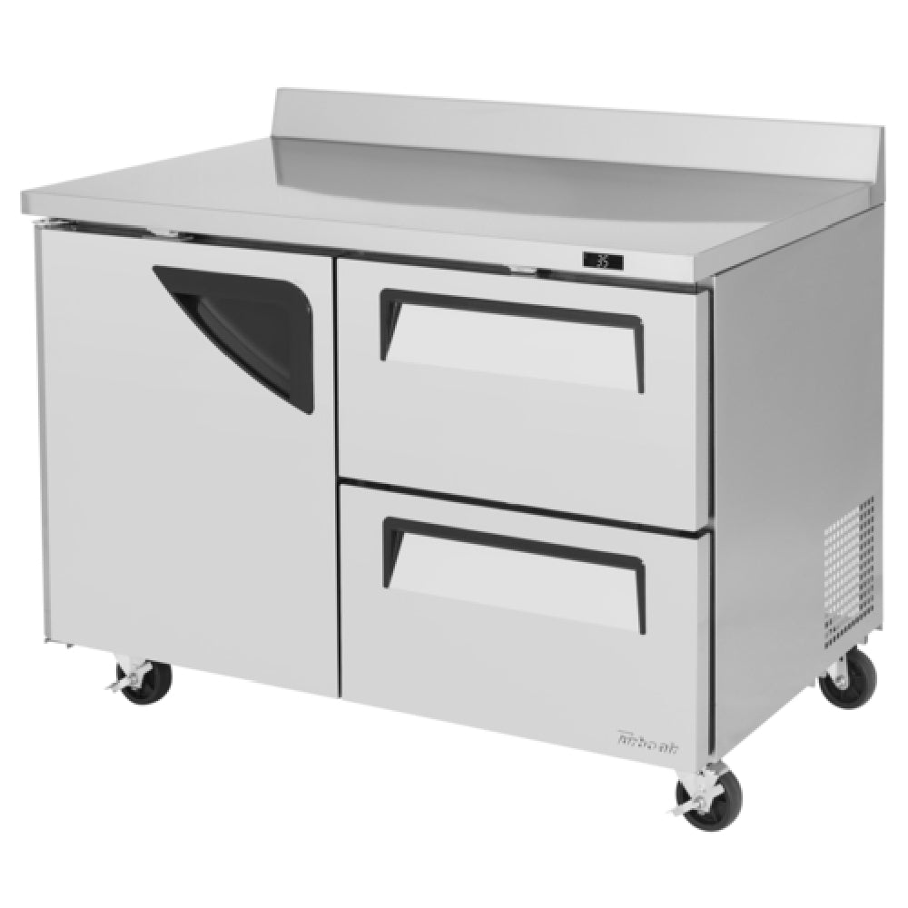 Turbo Air TWR-48SD-D2-N Super Deluxe Worktop Refrigerator Two-section 12.0 Cu. Ft.