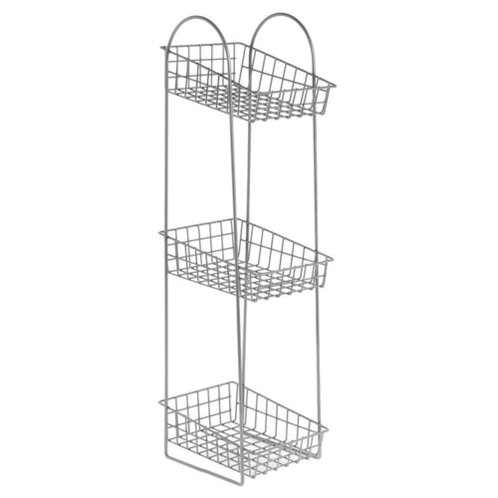 Hubert 24189 - Basket Display Stand, 3-tier, 6" X 7-3/4" X 24-1/4"H