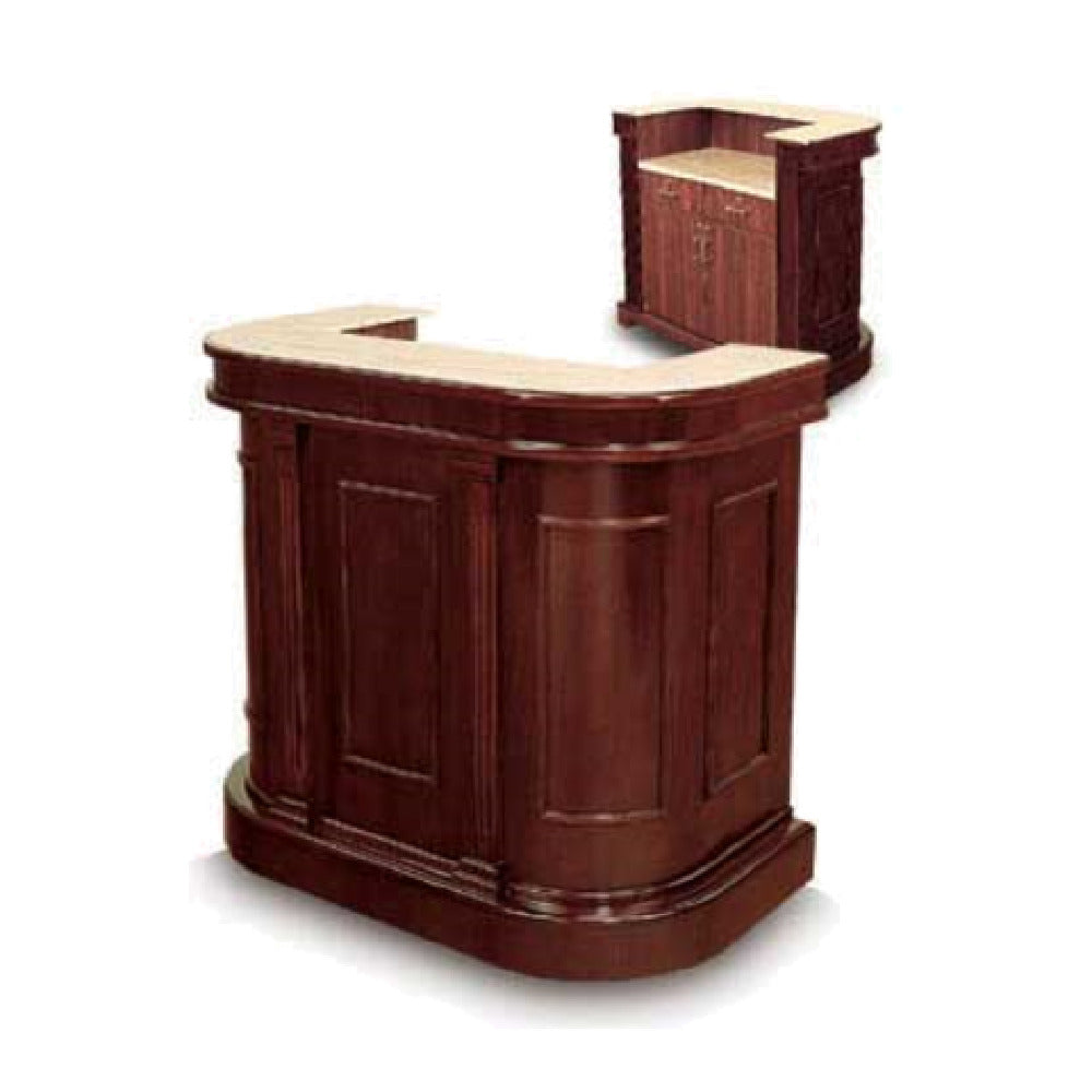 Forbes Industries 5926 Host Station 51"W X 28" D X 46"H Wood Veneer Cabinet