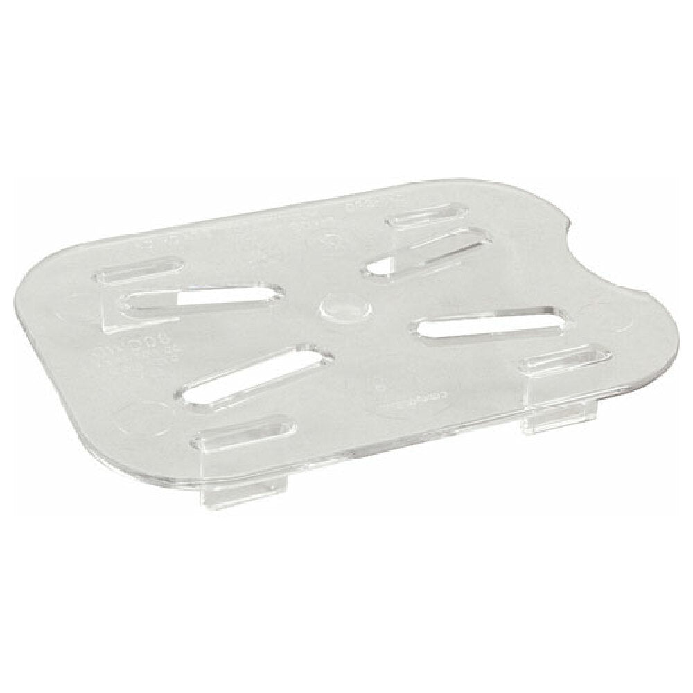Cambro CAM80CWD135 1/8 Food Pan Drain Shelf Camwear Clear Nsf
