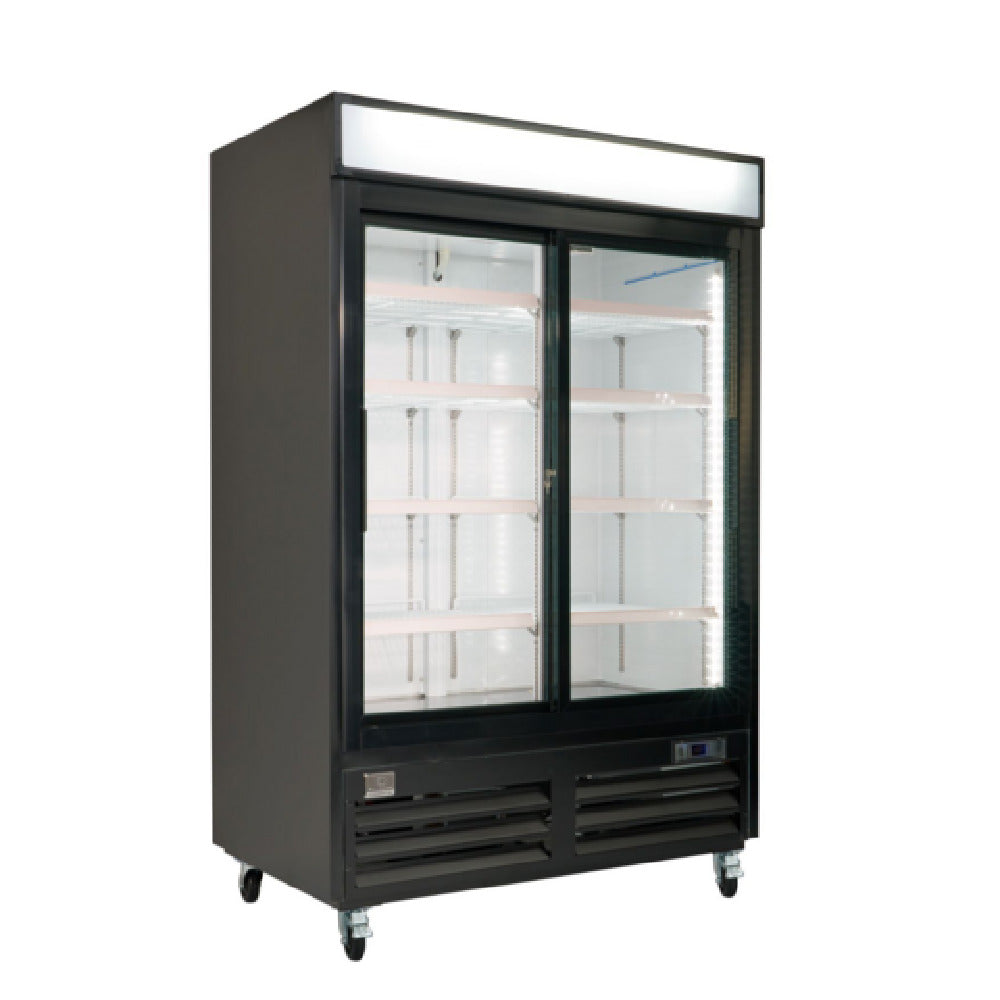 Kelvinator KCHSGM48R (738319) 2-sliding Glass Door Refrigerator 54" Long