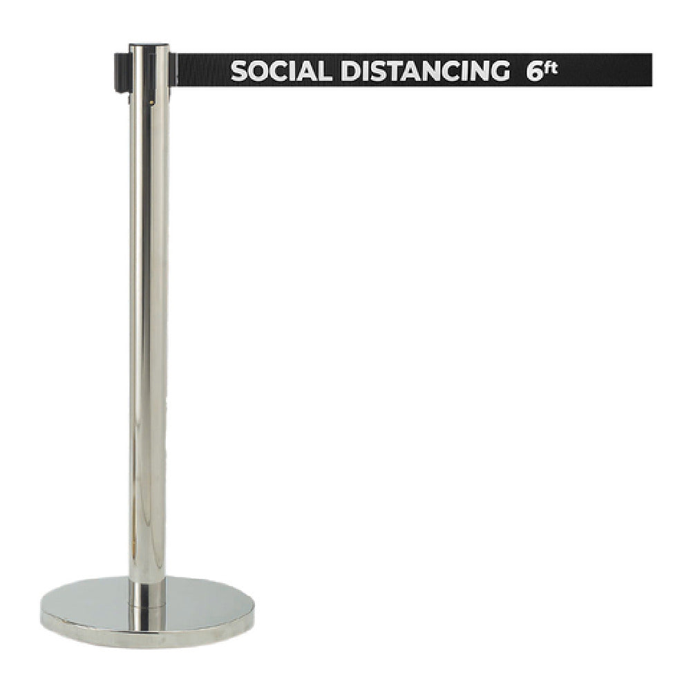 Aarco HC-7PBK Form-A-Line™ Crowd Control System 40"H Indoor Use