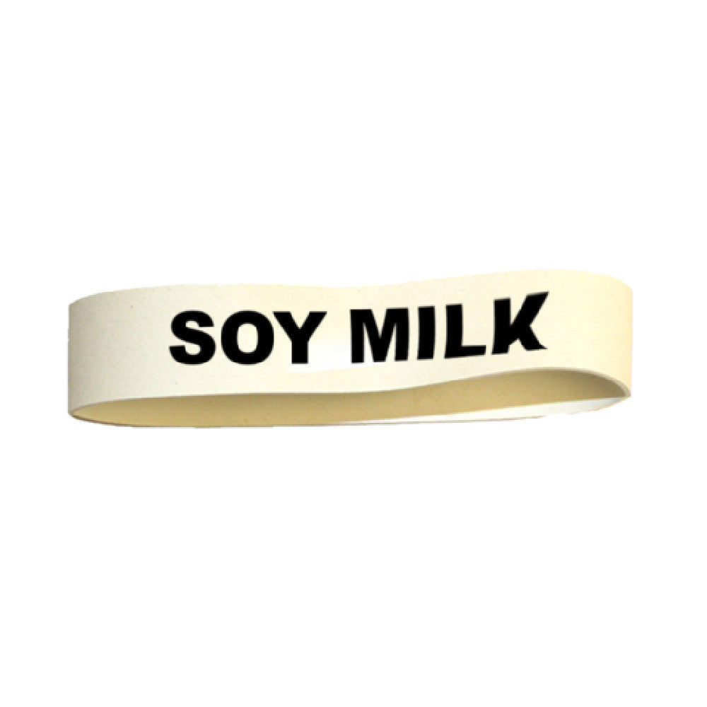 Service Ideas FBSOYMILK Service Ideas Flavor Band Rubber Band Soy Milk White