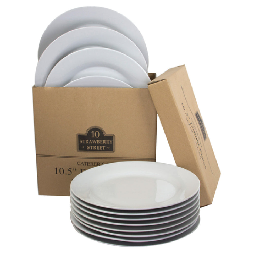 10 Strawberry St CATERING-12-DINNER-W - Dinner Plate Set, 12 Piece, 10-1/2"