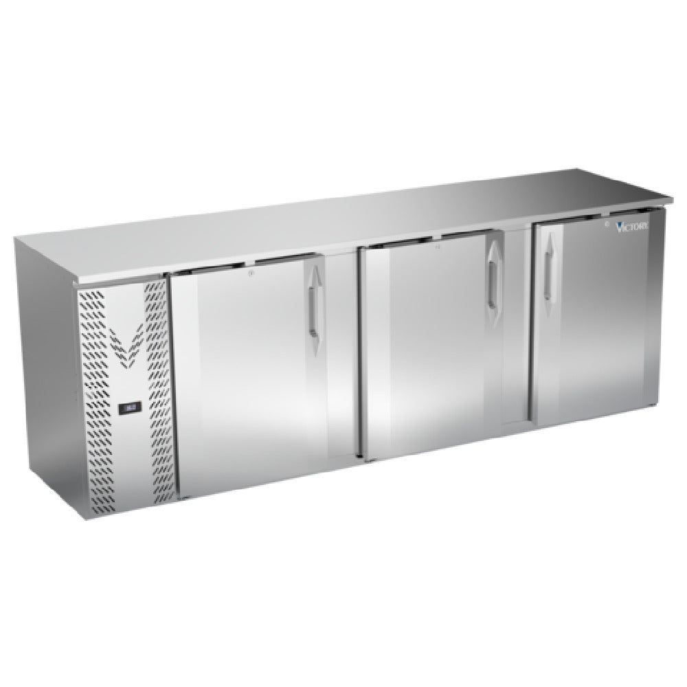 Victory VBBN94HC-S - Back Bar Refrigerator, Two-section, 94"W X 26-1/8"D X 34"H
