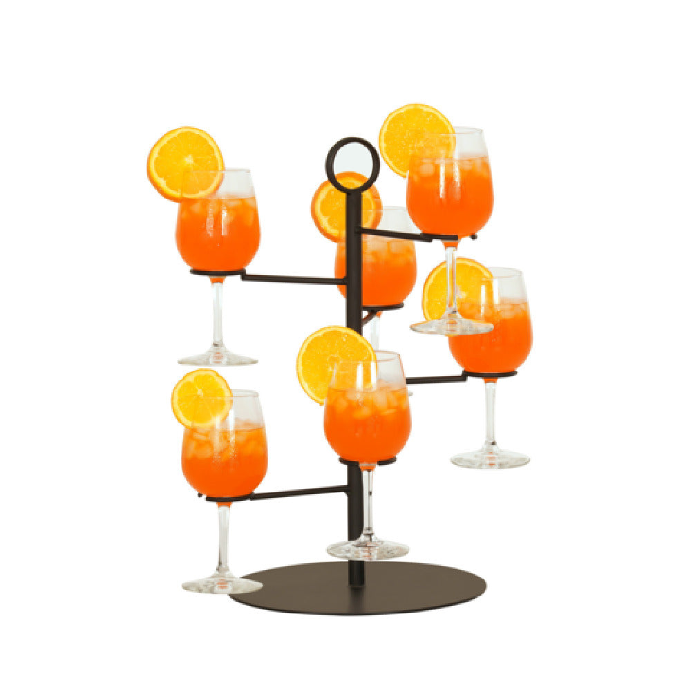 Cal-Mil 23763-13 Madison Glass Tower 15"W X 15"D X 17"H Holds Up To (6) Glasses