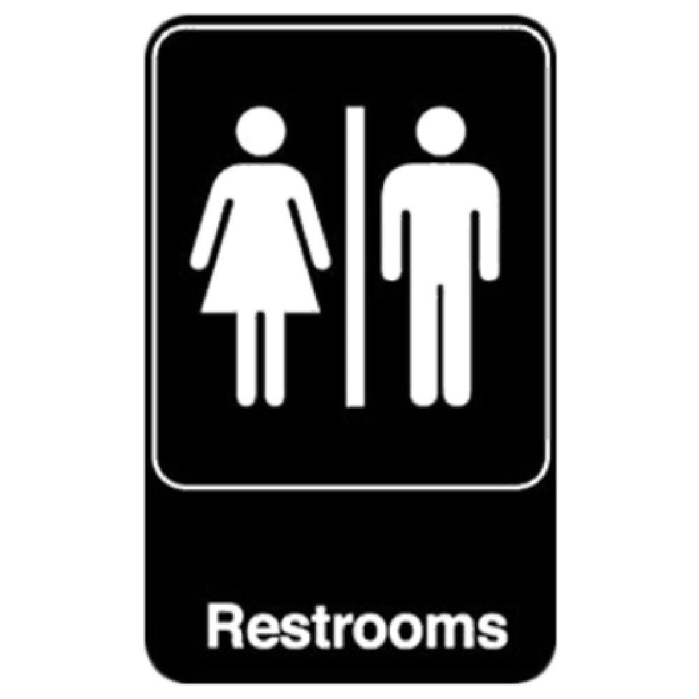 Royal ROY 695617 - Sign, 6" X 9", "Restrooms"