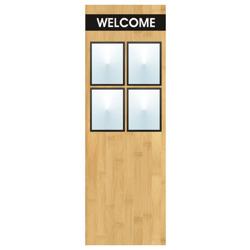 Hubert 35363 - Menu Board, 4-pocket, Floor Stand