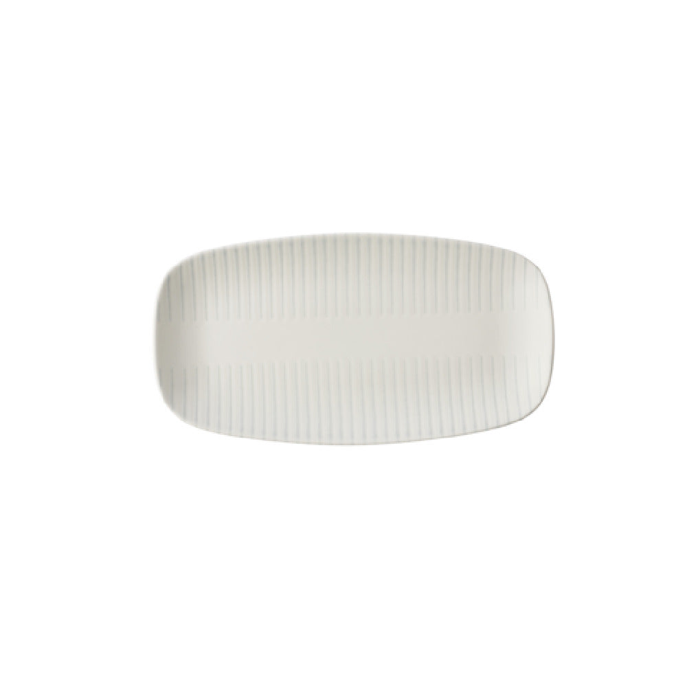Churchill China ERAGXO141 - Era Grey Chefs Oblong Plate, 13 7/8 X 7 3/8", Microwave & Dishwasher Safe