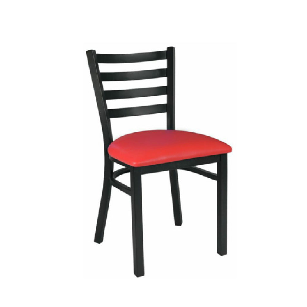 Hubert 21604 - CenPro Metal Ladder Back Chair, 285 Lb. Weight Capacity, Standard Height