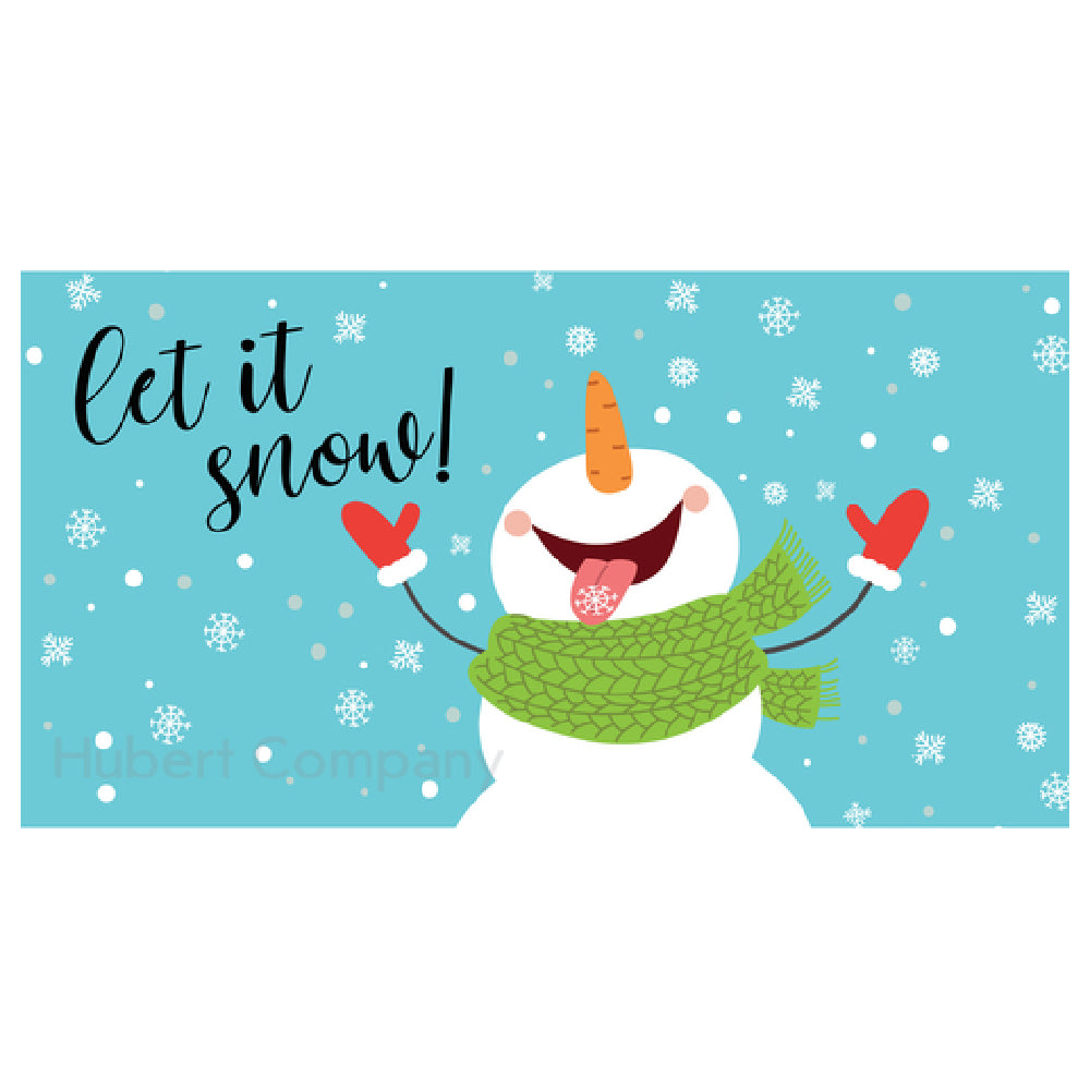 Hubert 40317 - Magnetic Sign, "let It Snow" With Snowman, 49"L X 26"H
