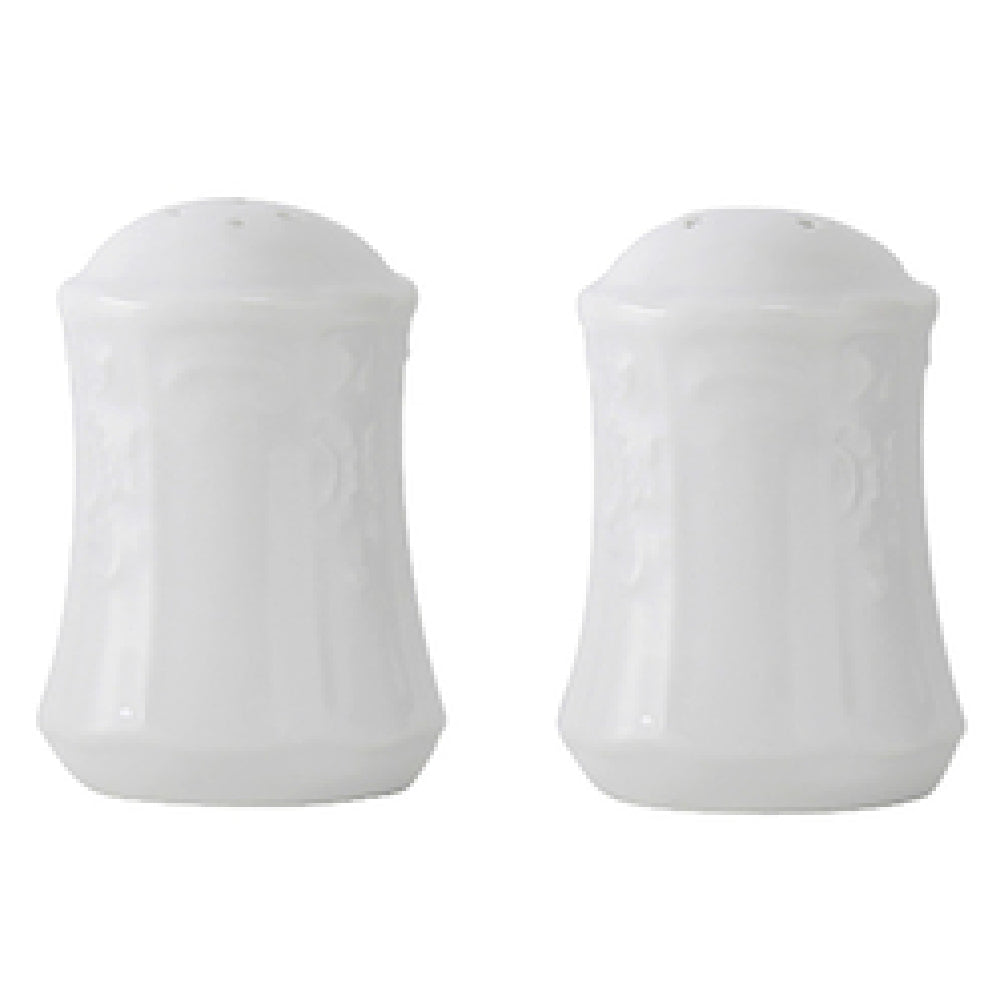 Tuxton CHL-030 Salt & Pepper Set 3"H Embossed