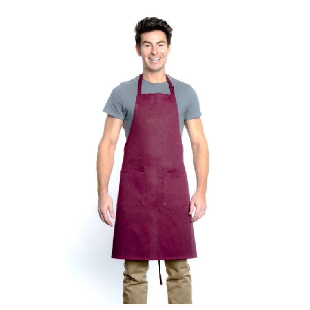Empura 167BAADJBU - Bib Apron, 32" X 28", (2) Front Pockets
