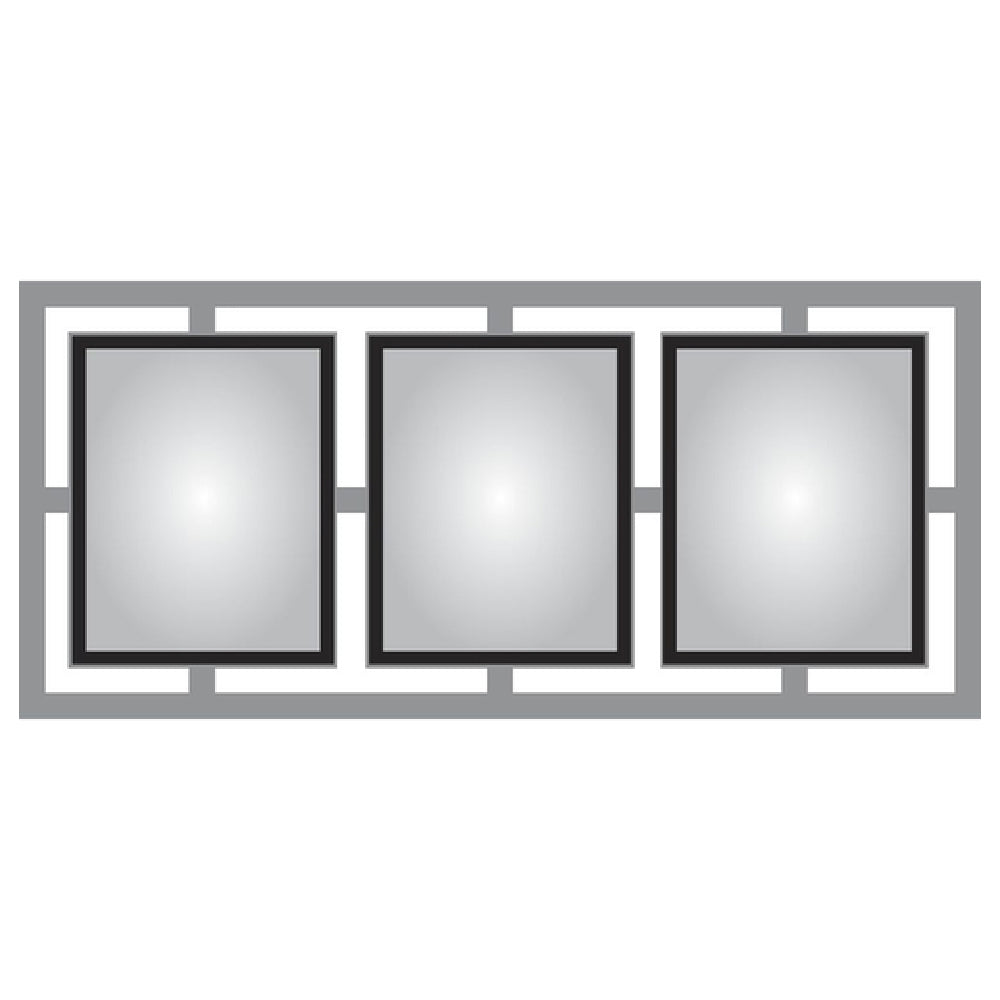 Hubert 90194 - Menu Board, 3-pocket, Wall-mount